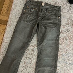 True Religion Jeans Ricky Straight Leg Corduroy Men’s Size 33